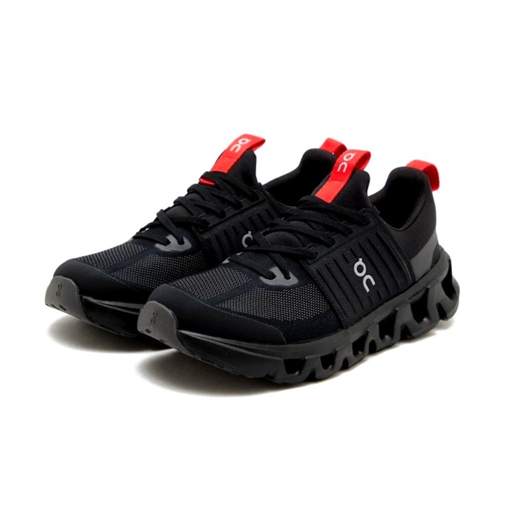 On Running Kids Sneakers in Black and Red